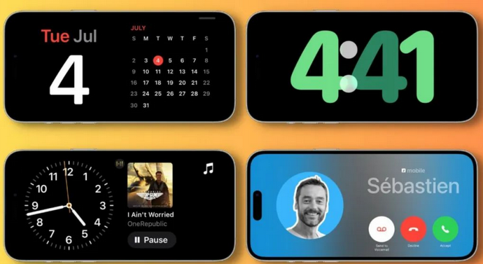 硚口苹果手机维修分享iOS17横屏充电待机显示有什么好处 