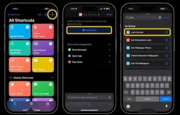 硚口苹果14锁屏维修店分享iPhone14升级iOS16.4后如何创建锁屏快捷方式 