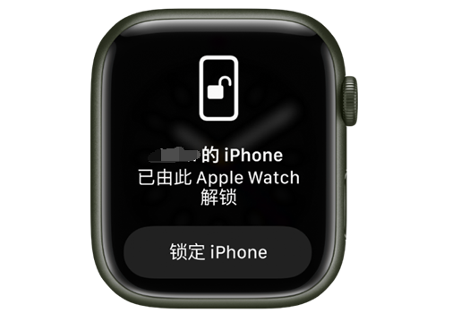 硚口苹果手机维修分享用 AppleWatch 解锁配备面容 ID 的 iPhone方法 